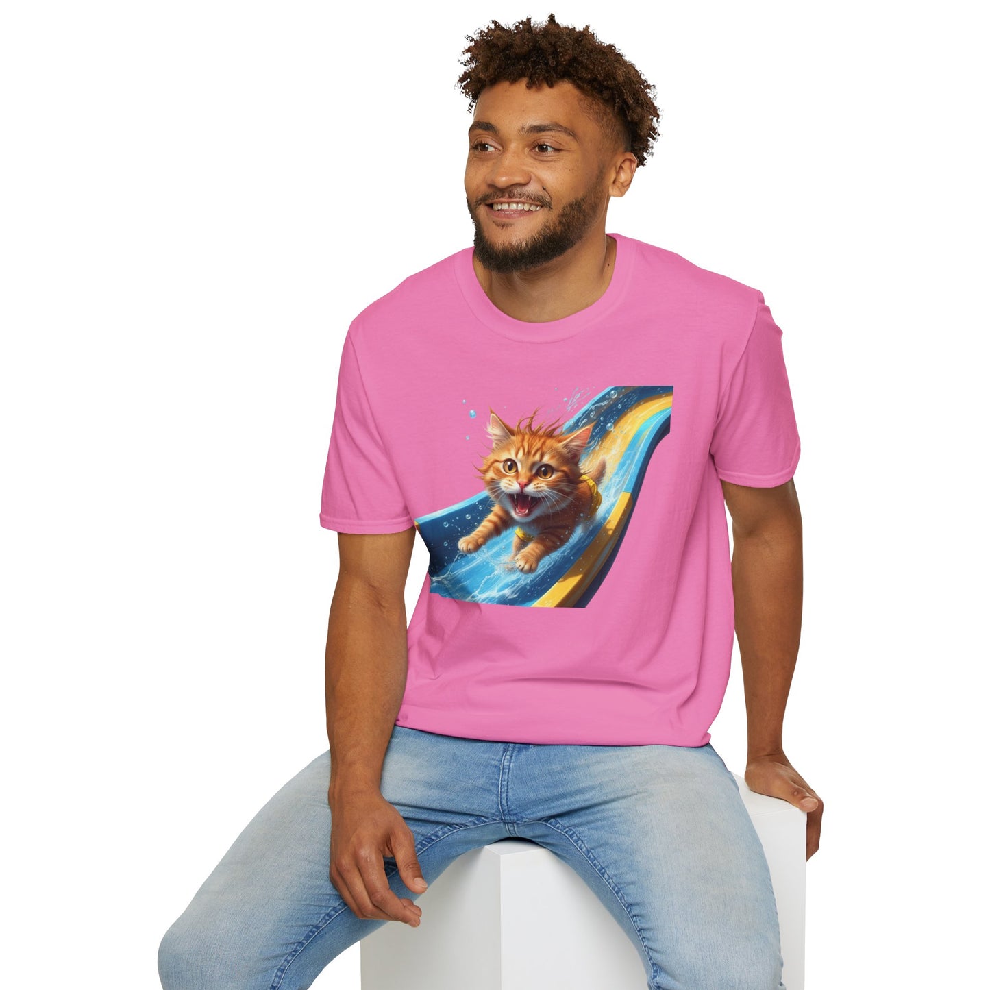 Cat Water Slide T-Shirt