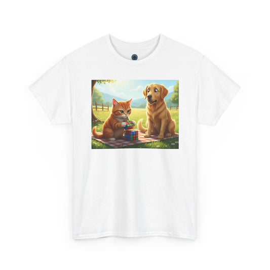 Cat and Dog Rubik's Cube T-Shirt