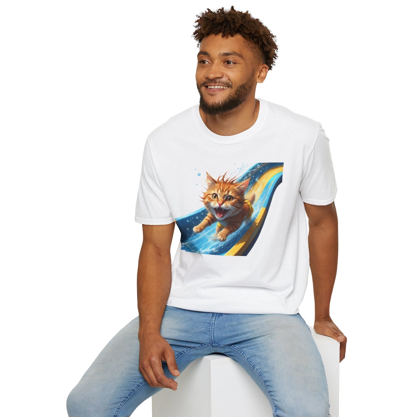 Cat Water Slide T-Shirt