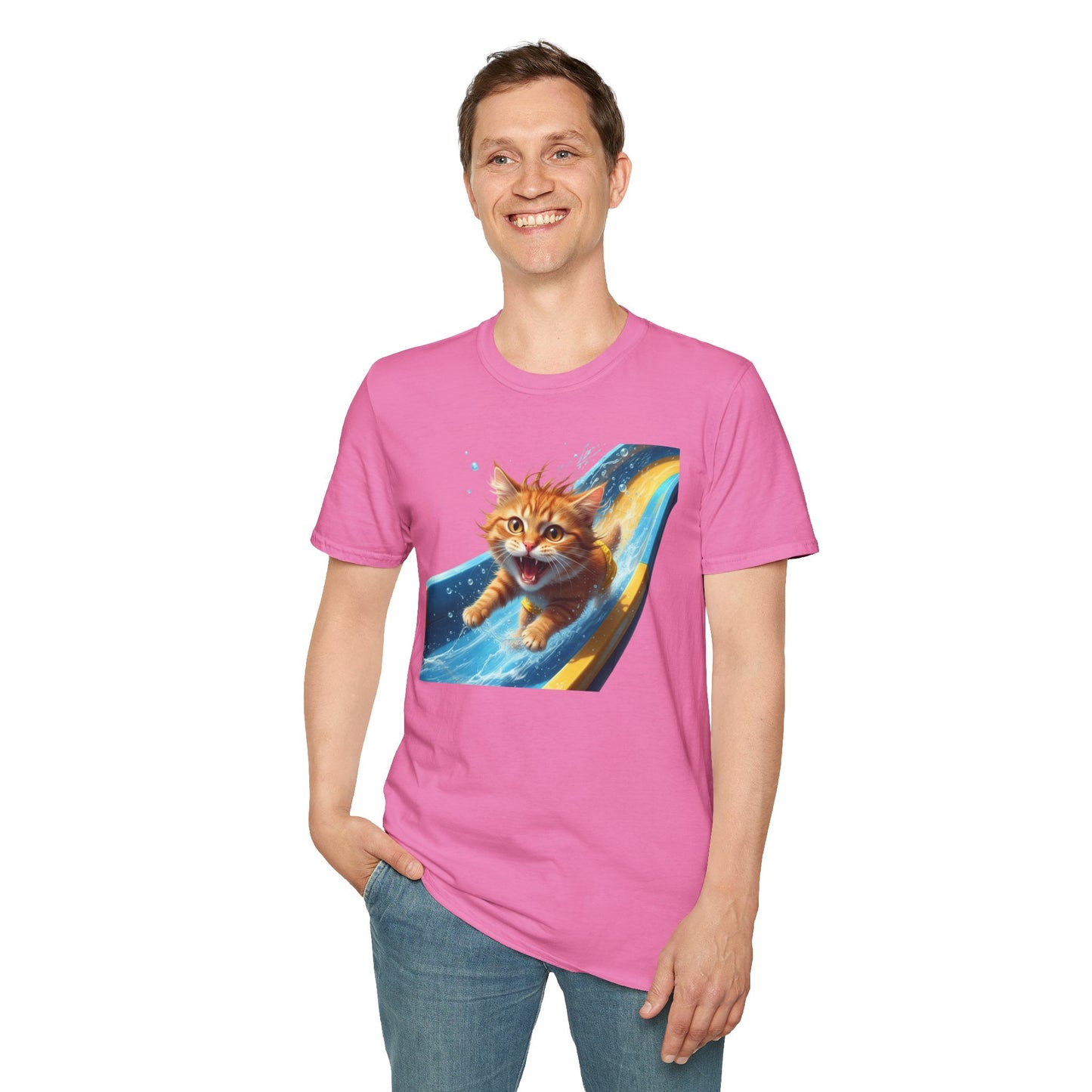 Cat Water Slide T-Shirt