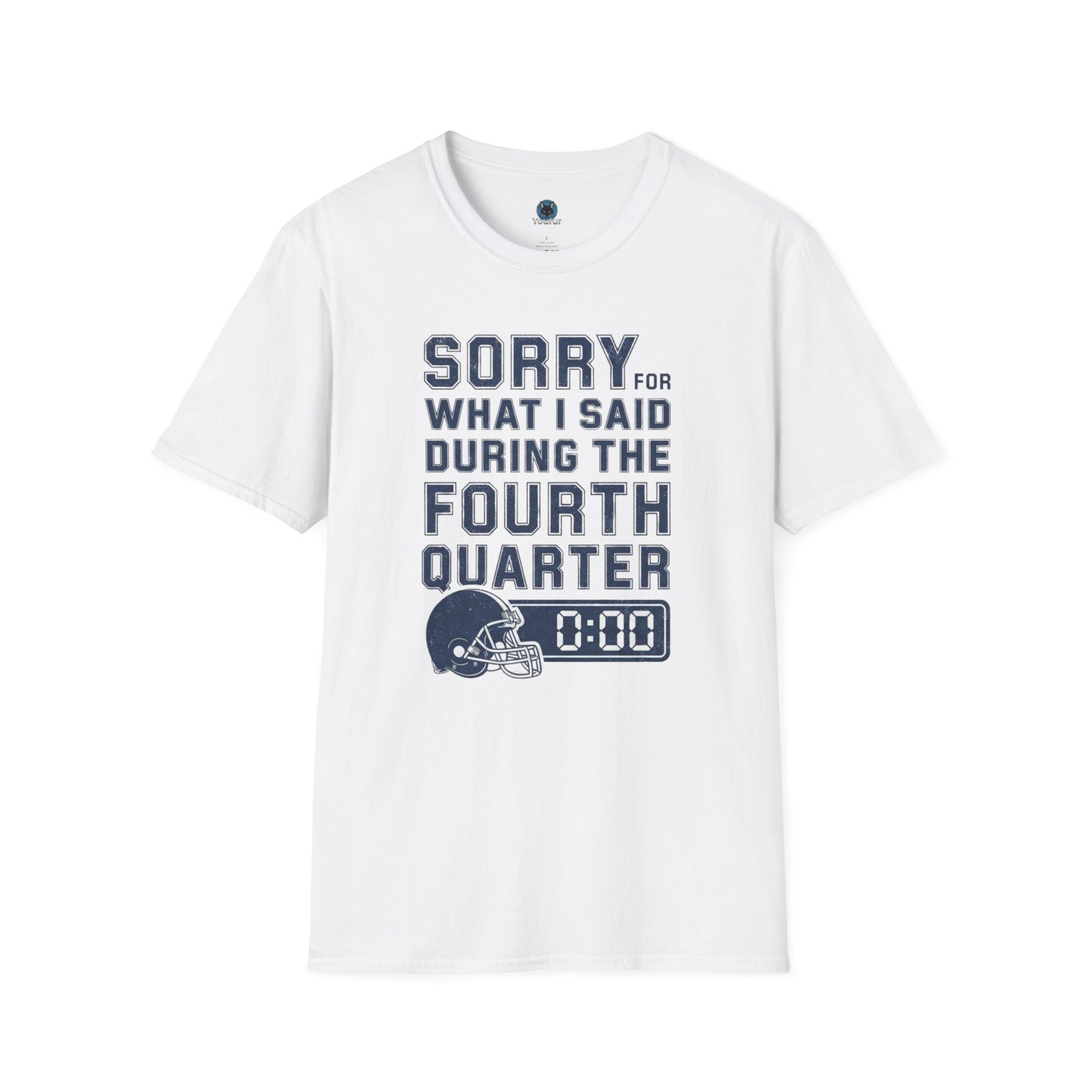 Sorry for What I Said During the Fourth Quarter - T-Shirt Funny Football Shirt - Sports Fan Gift Sunday Football Gear  Fourth Quarter Tee