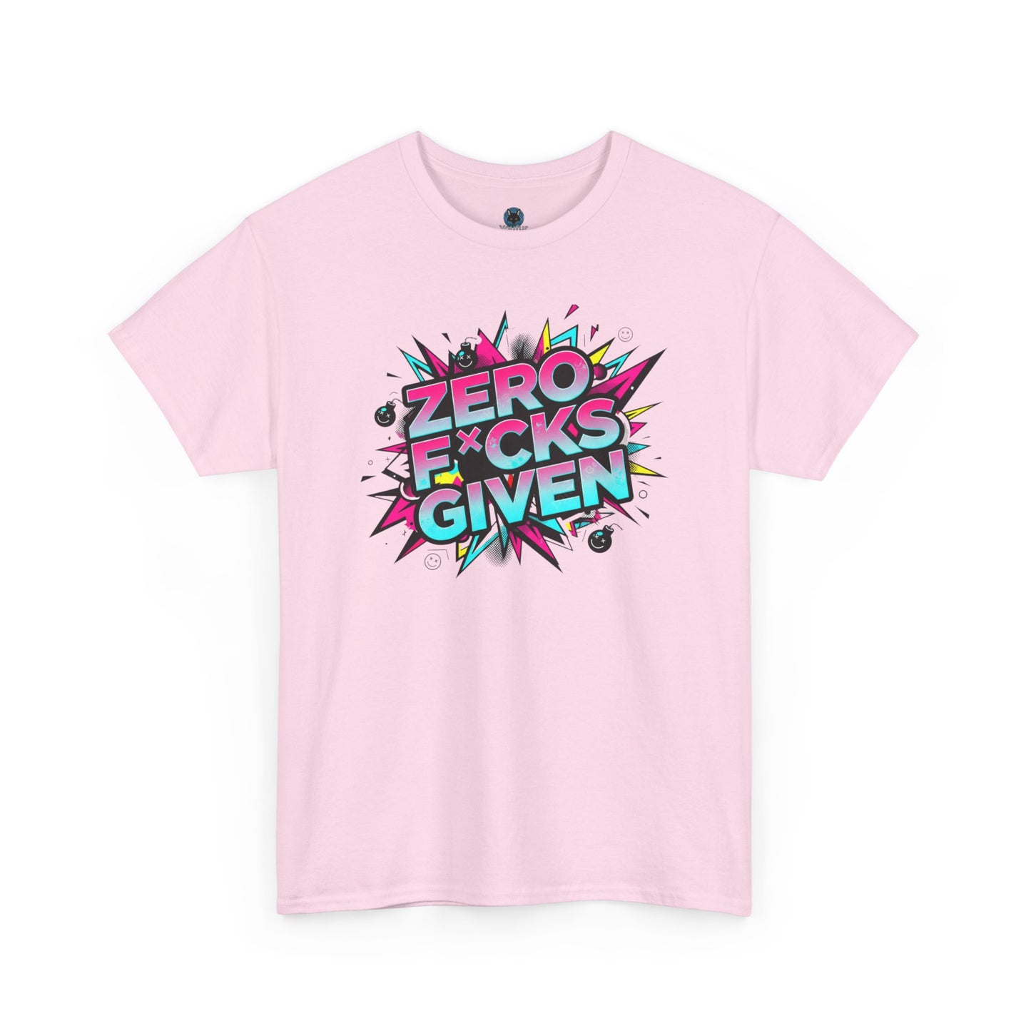 Zero F*cks Given Graphic  | Retro Pop Art Statement Shirt