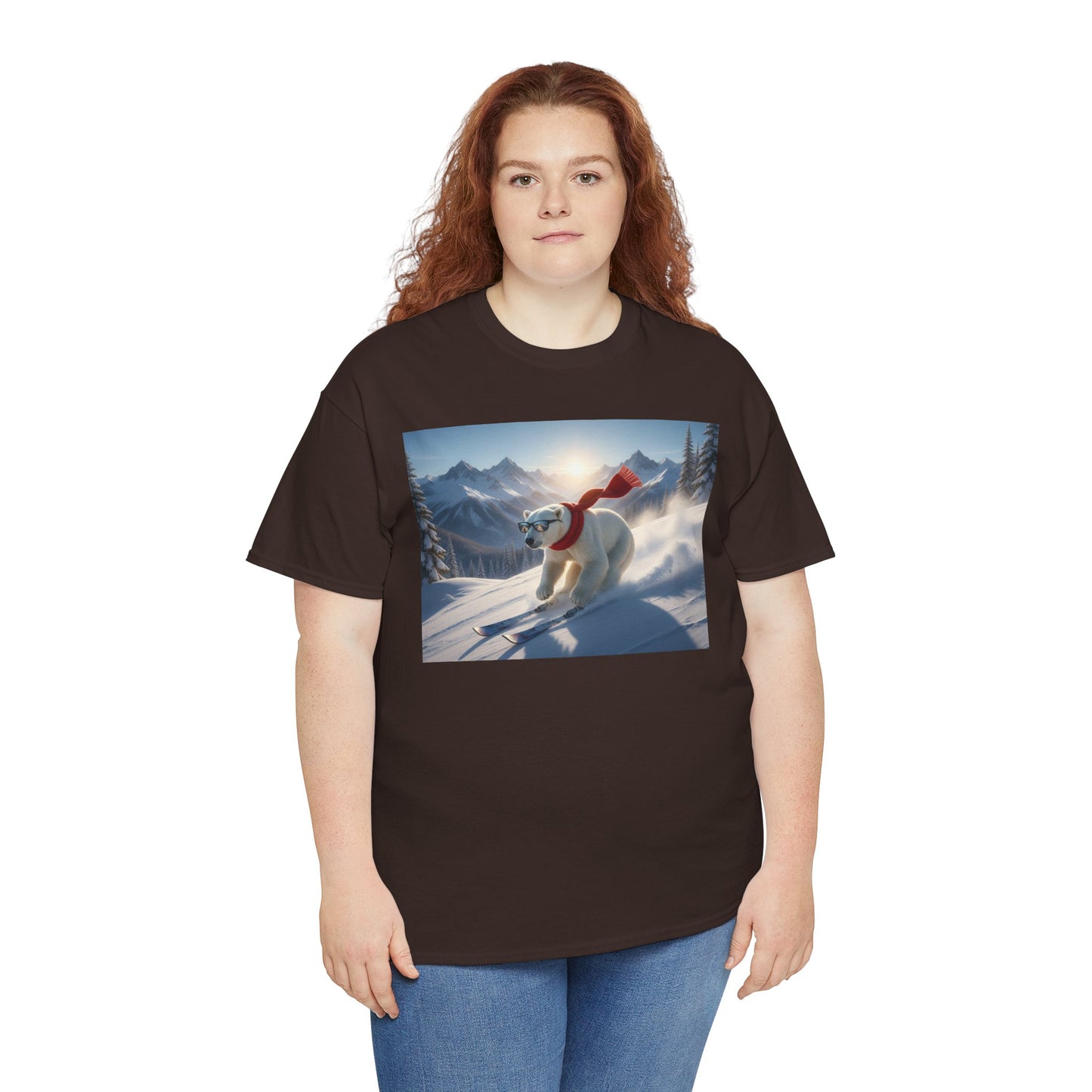 Skiing Polar Bear T-Shirt