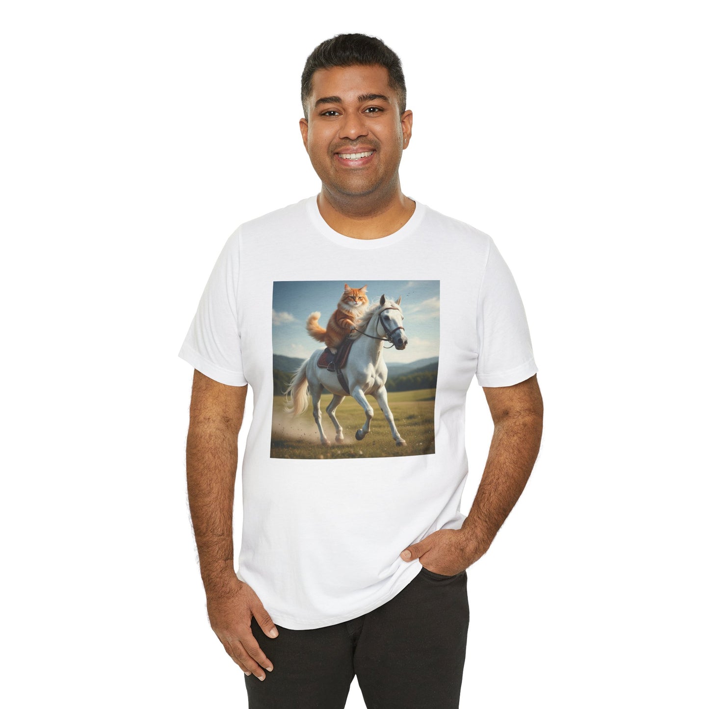Cat Riding Horse T-Shirt