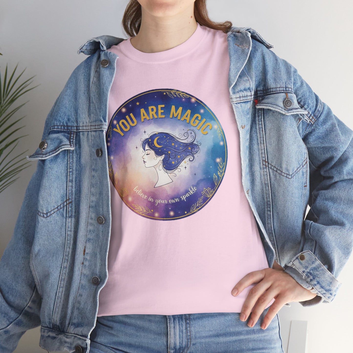 You Are Magic Astronaut Girl T-Shirt | Space Galaxy Moon Graphic Tee
