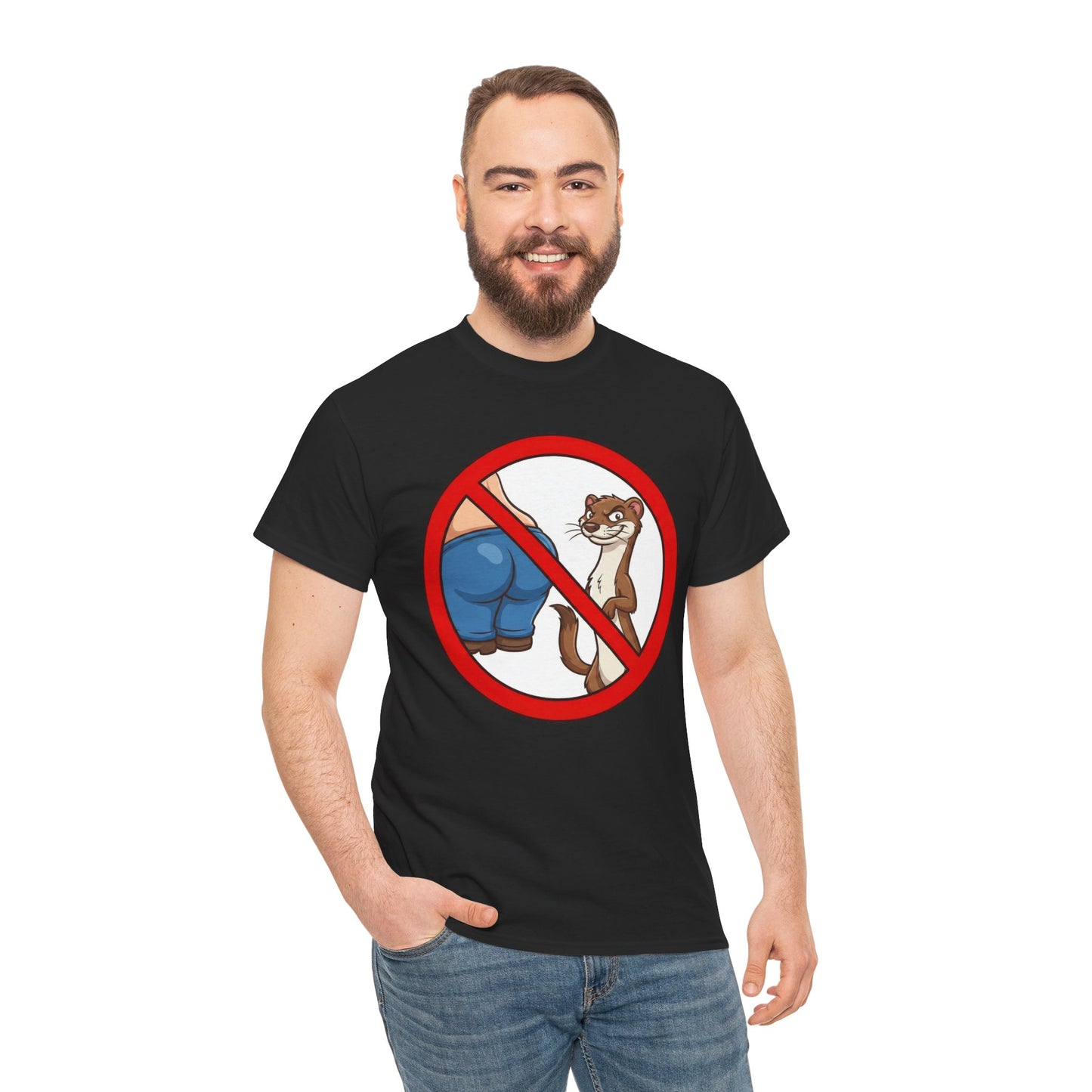 No Butt Weasels Shirt - Sarcastic Animal Graphic Tee - Funny Weird Graphic Tee - Niche Meme Shirt - Bizarre Animal Art Gag Shiret