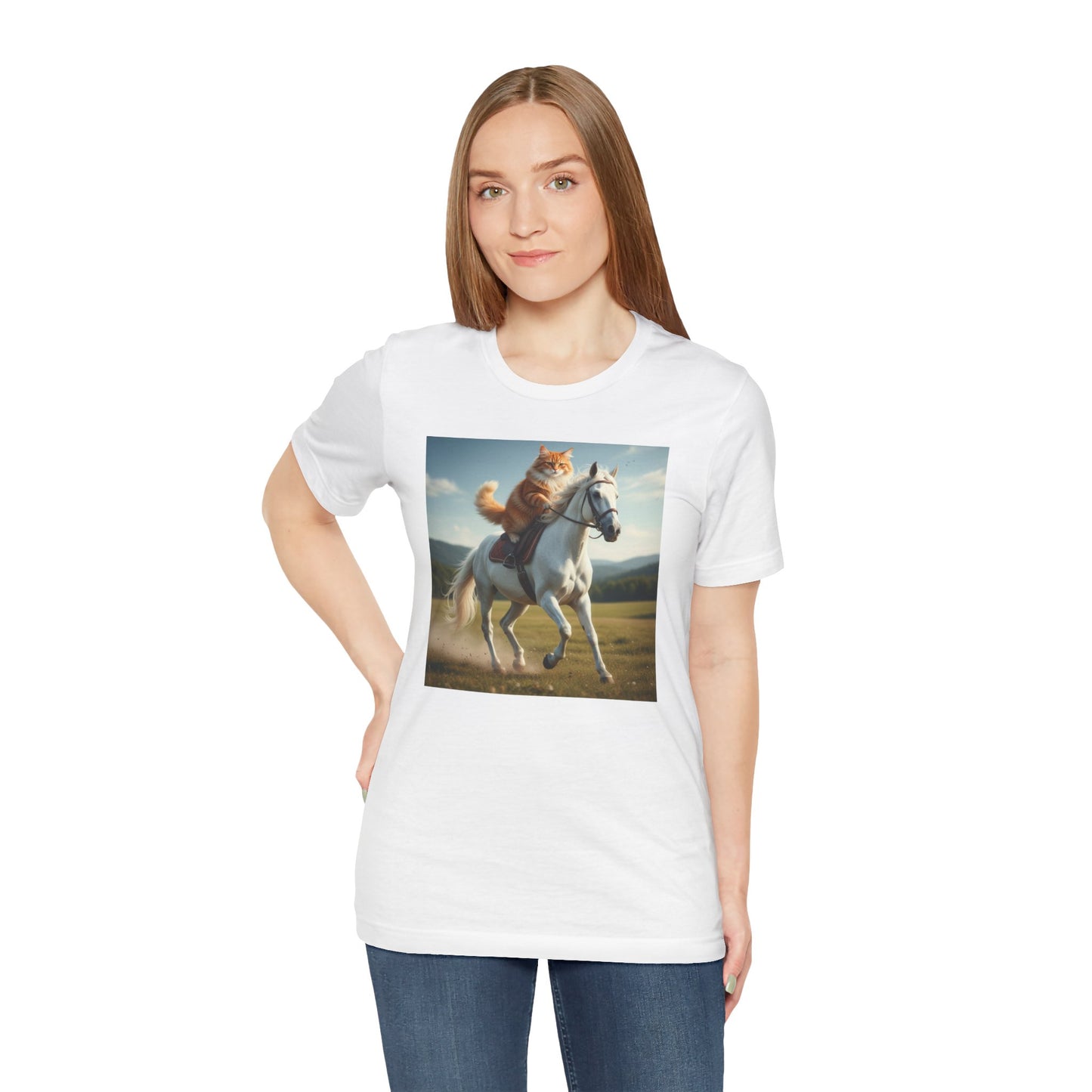 Cat Riding Horse T-Shirt