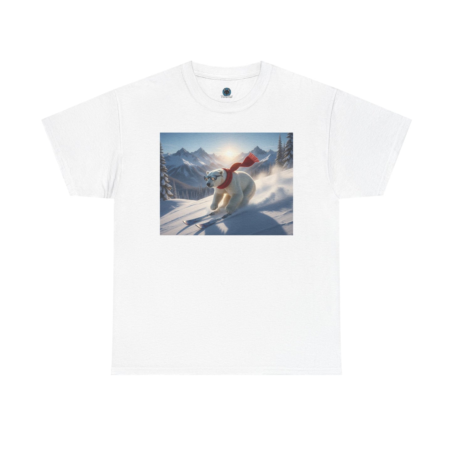 Skiing Polar Bear T-Shirt