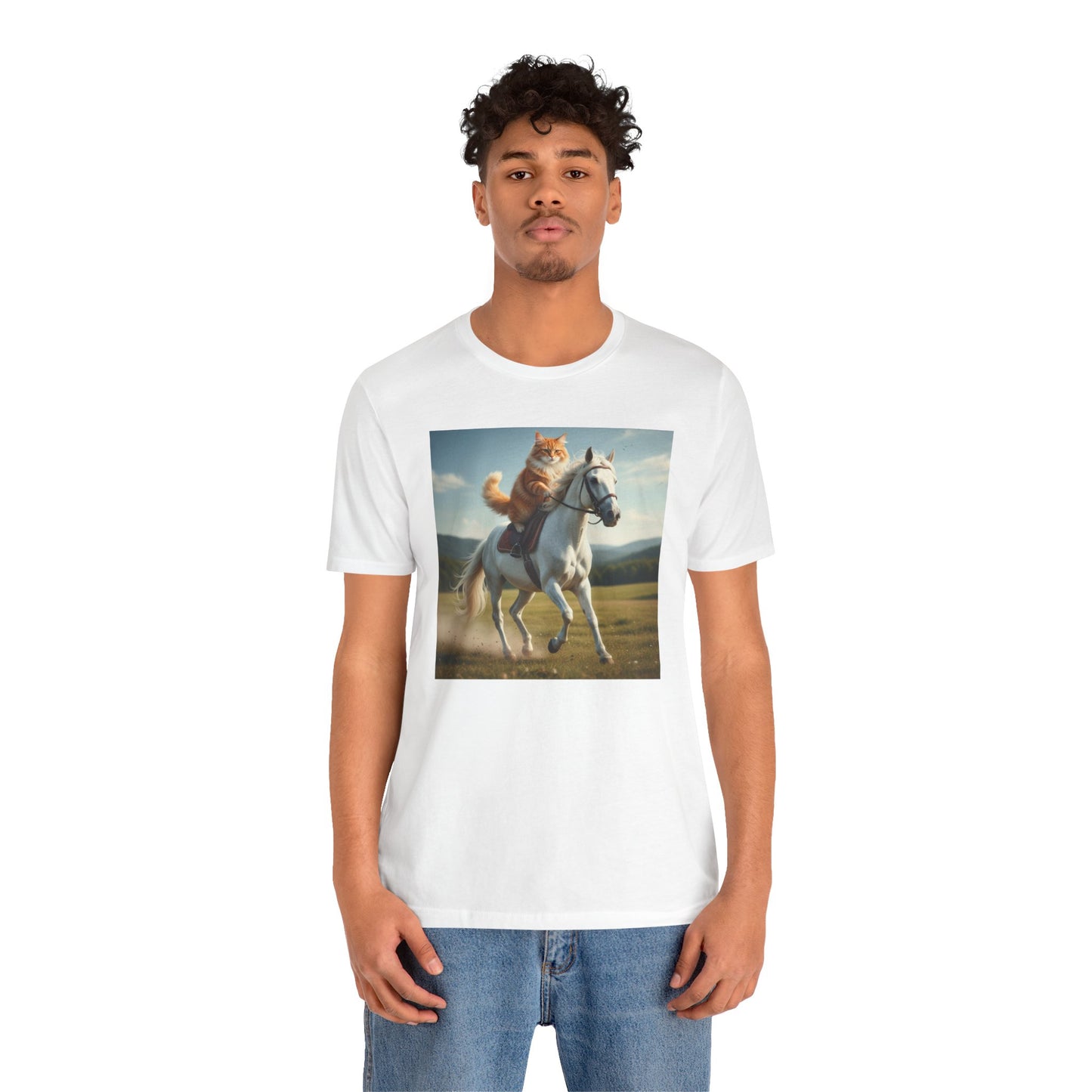Cat Riding Horse T-Shirt
