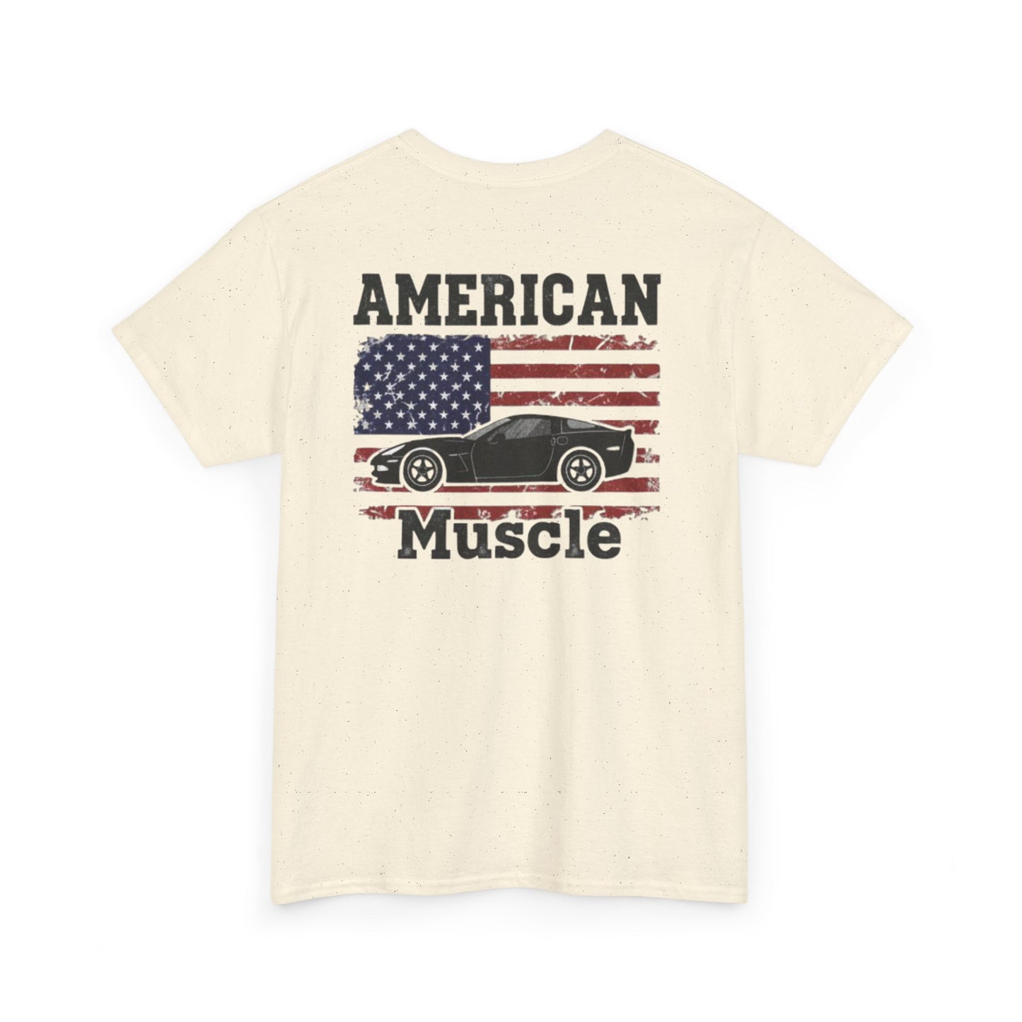 American Muscle Car Shirt | Patriotic Corvette Tee | Distressed Flag Racing Gift | C6 Vette Lover | Car Guy Apparel
