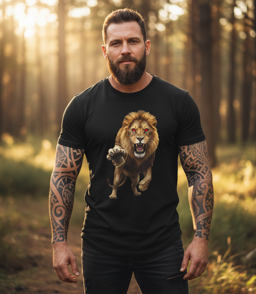 Aggressive Lion T-Shirt