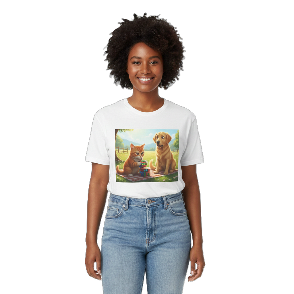 Cat and Dog Rubik's Cube T-Shirt
