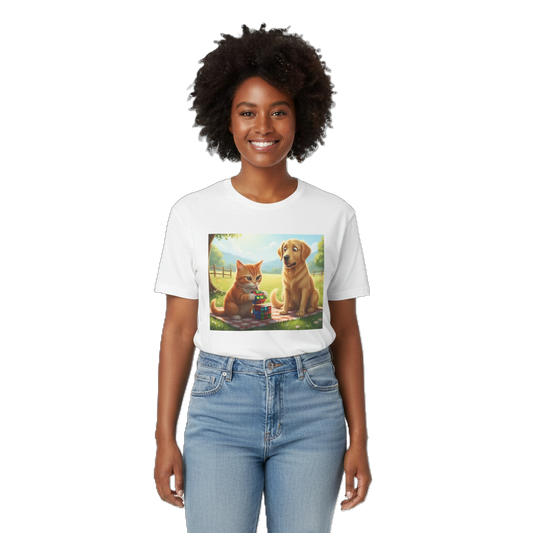 Cat and Dog Rubik's Cube T-Shirt