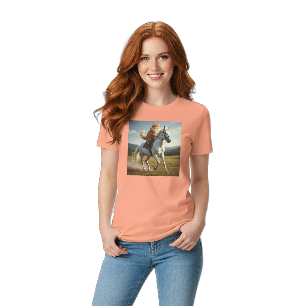 Cat Riding Horse T-Shirt