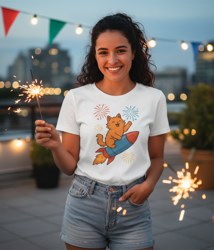 Cat Rocket T-shirt