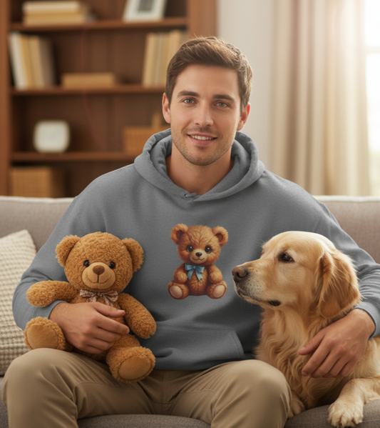 Teddy Bear Hoodie Sweatshirt - Cozy Unisex Heavy Blend™