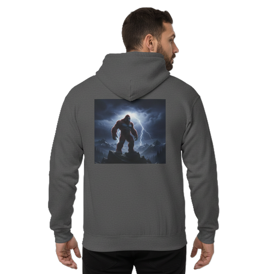 Hoodie - Bigfoot Standing Tall in the Storm