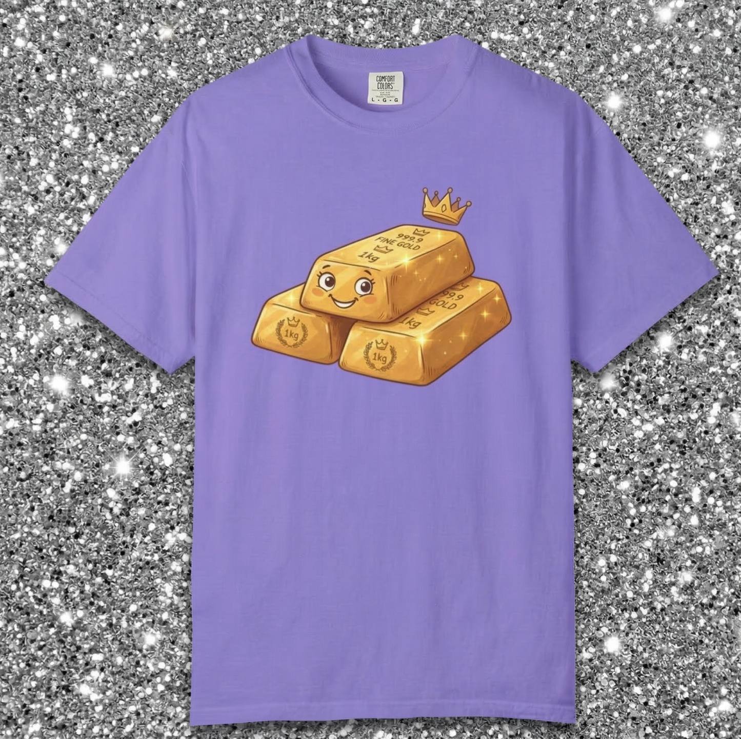 Cute Gold Bars Stack T-shirt | Kawaii Bullion Design