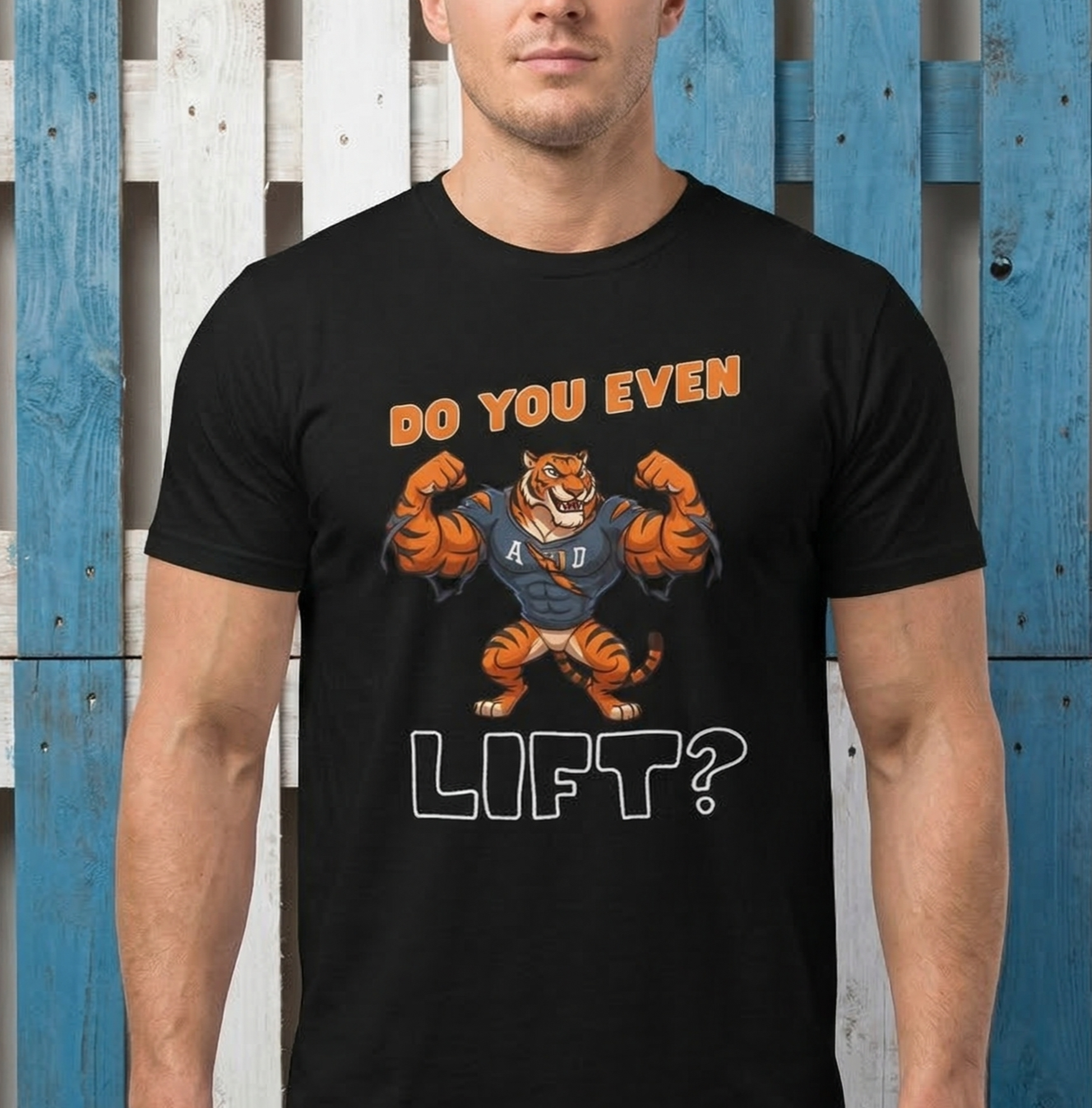 Do You Even Lift? Tiger Mascot T-shirt | Gym Workout Graphic Tee