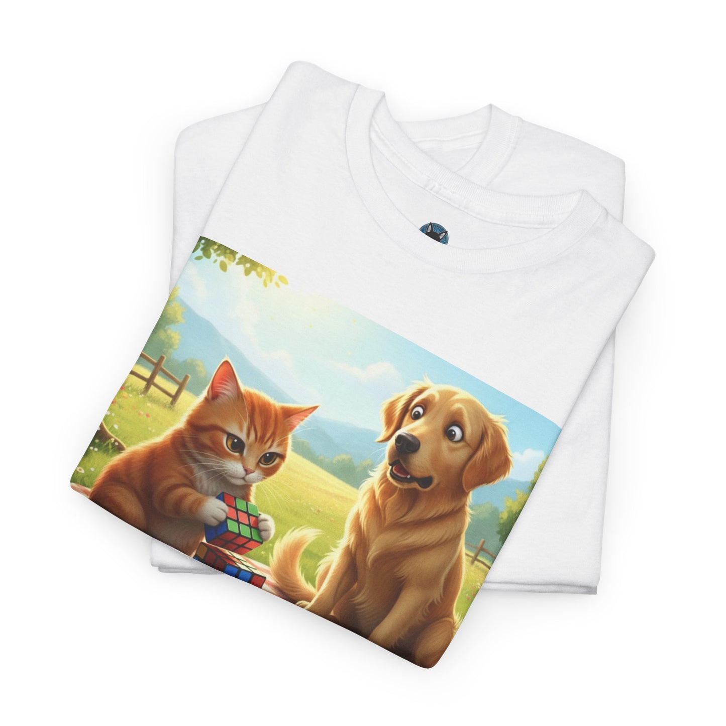 Cat and Dog Rubik's Cube T-Shirt