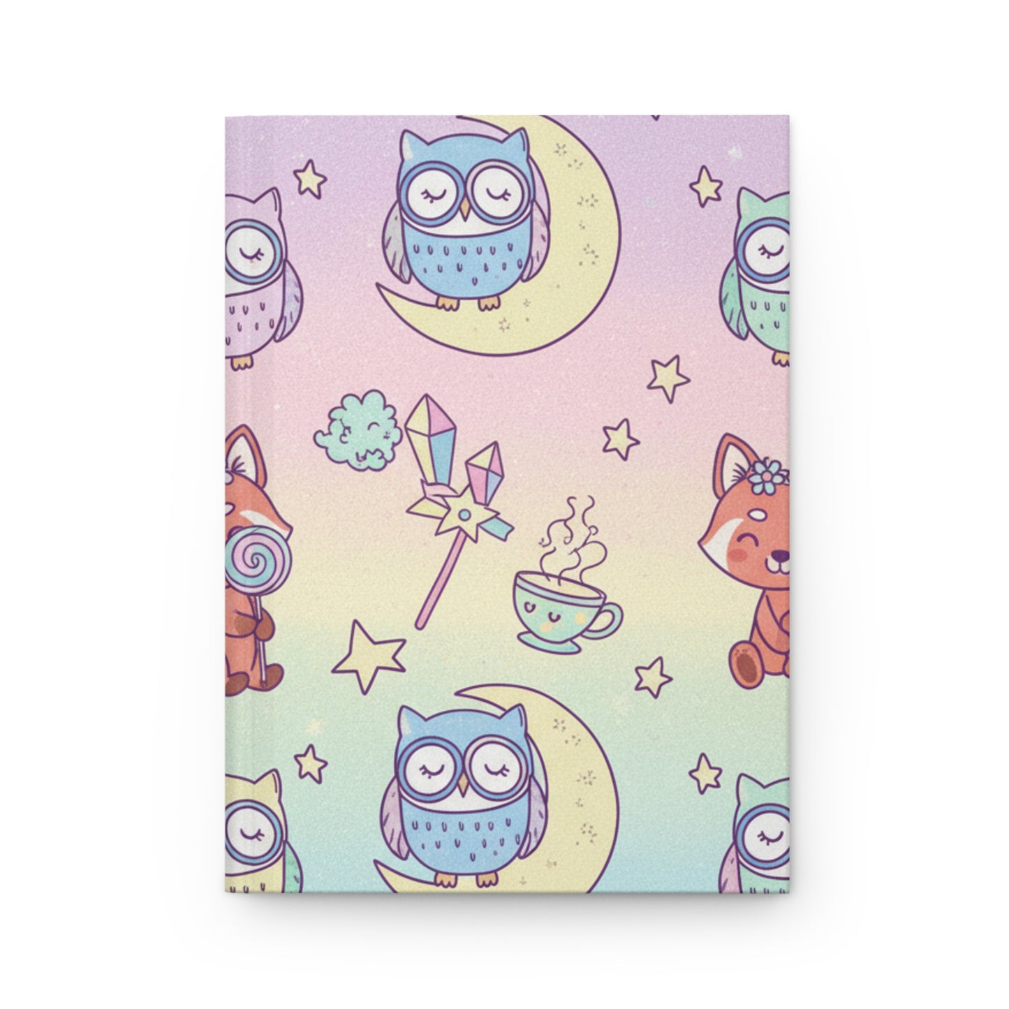 Hardcover Journal Unicorn Owl Matte