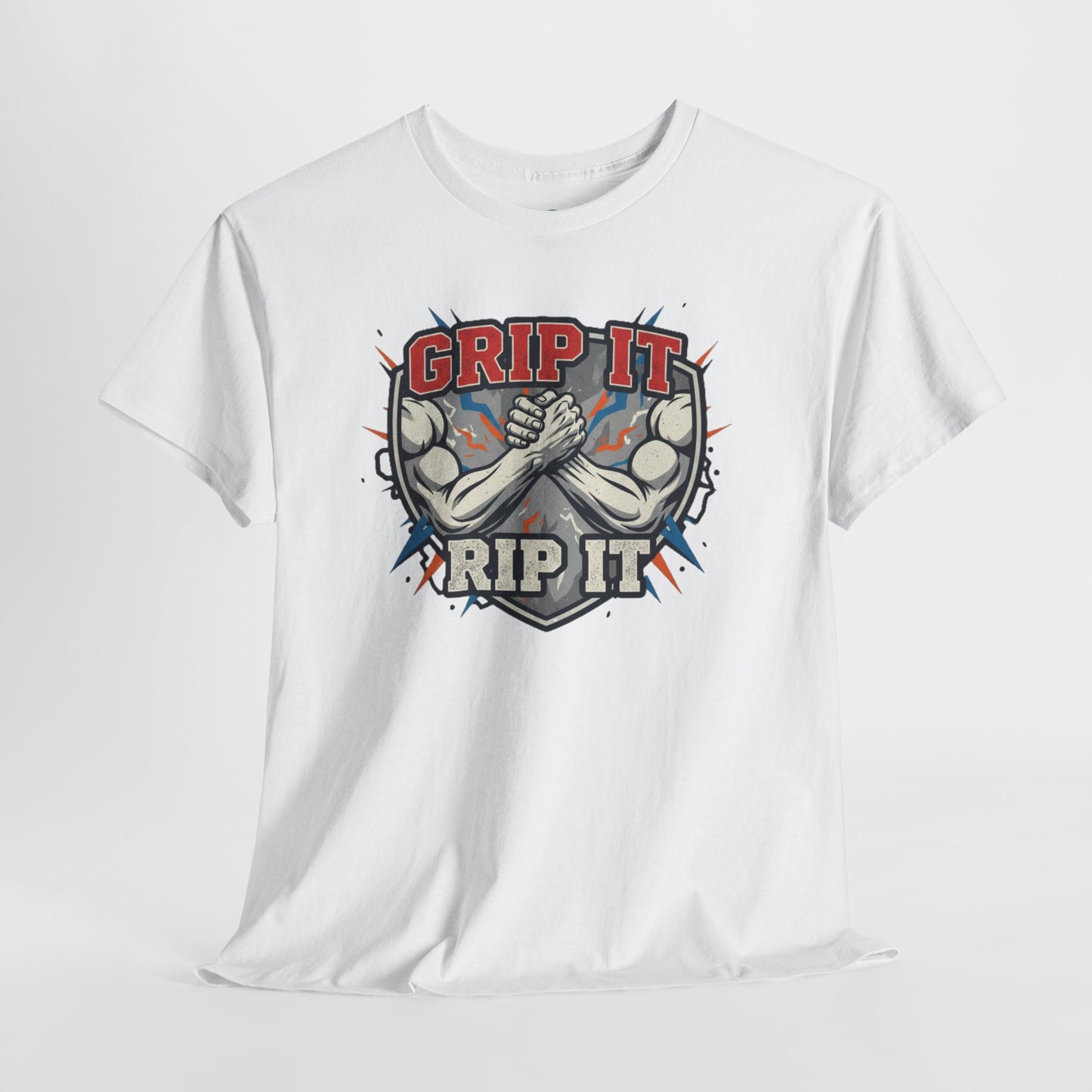 Arm Wrestling  - Grip It and Rip It Unisex Heavy Cotton T-Shirt
