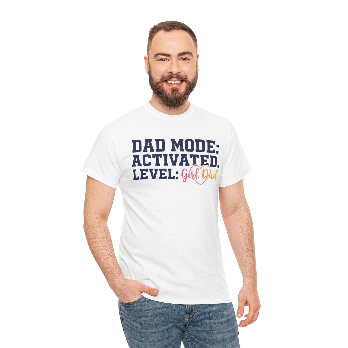 Dad Mode: Activated - Girl Dad Shirt - Funny Fathers Day Gift - New Dad Tee - Husband Present From Daughter