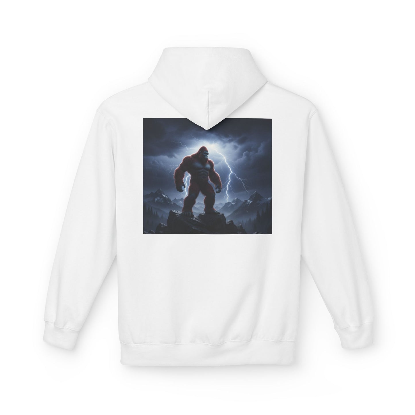 Hoodie - Bigfoot Standing Tall in the Storm