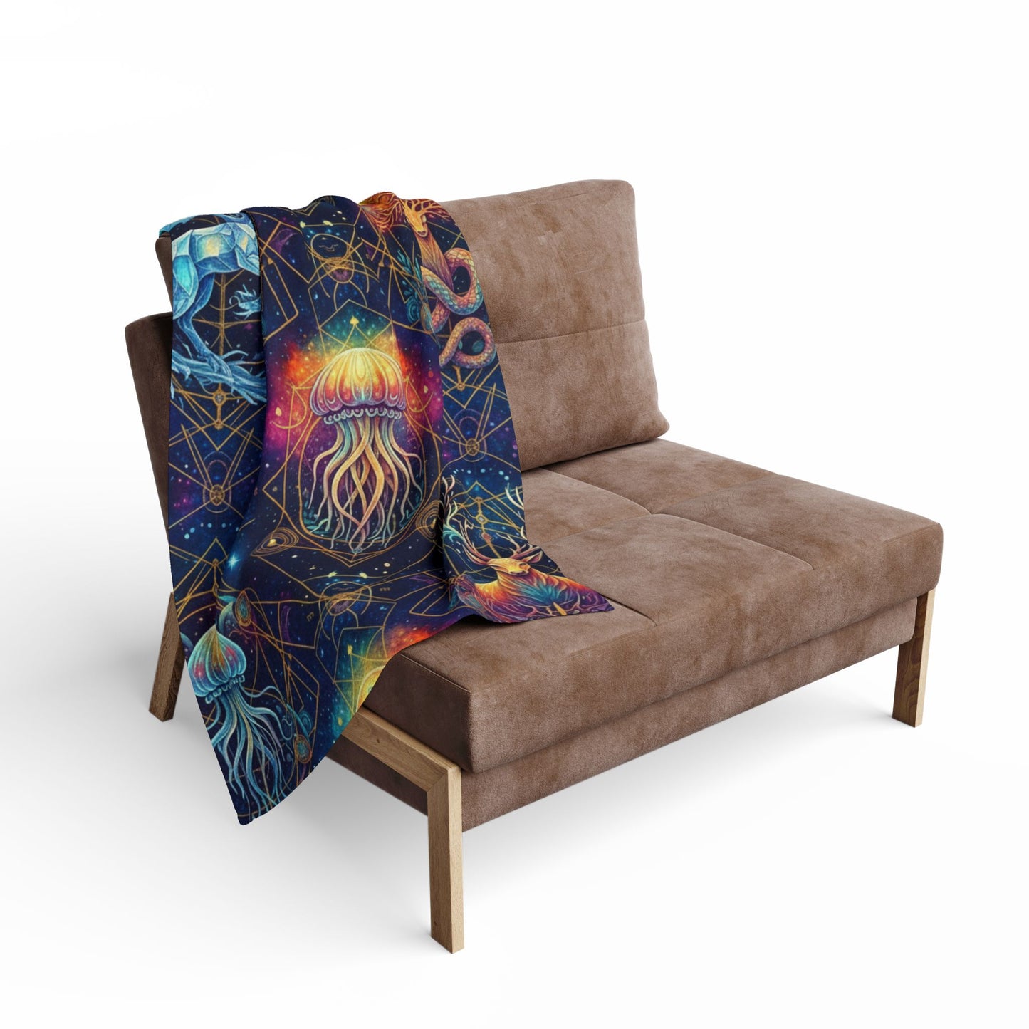Fleece Blanket - Geo-Bloom Arctic Design