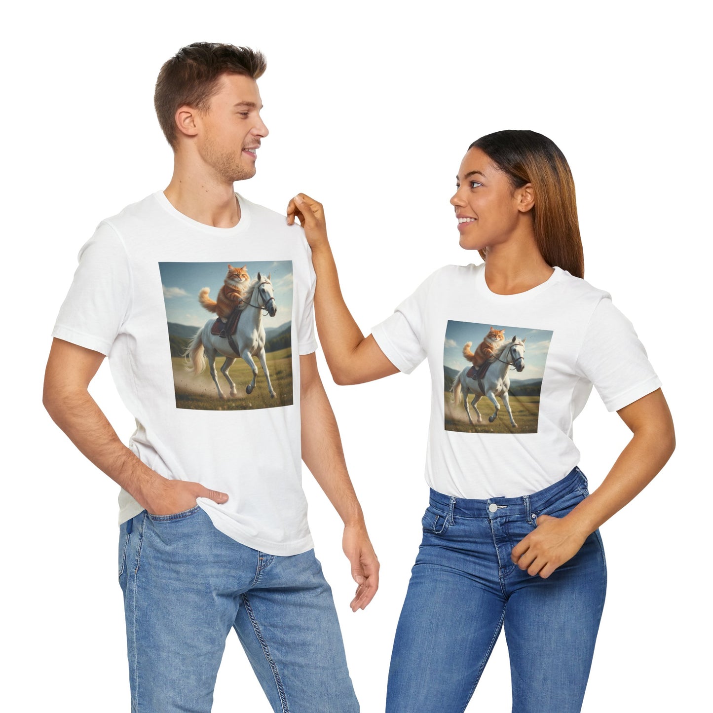 Cat Riding Horse T-Shirt