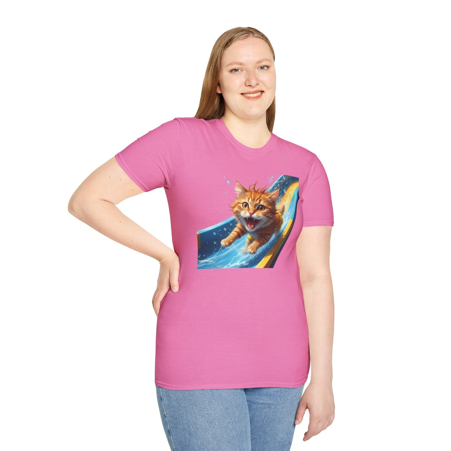 Cat Water Slide T-Shirt