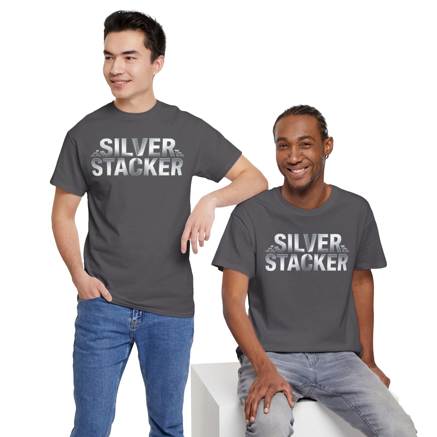 Silver Stacker Shirt -  Precious Metal Collector Gift -  Bullion Investor Tee - Silverbug Apparel - Numismatist Top