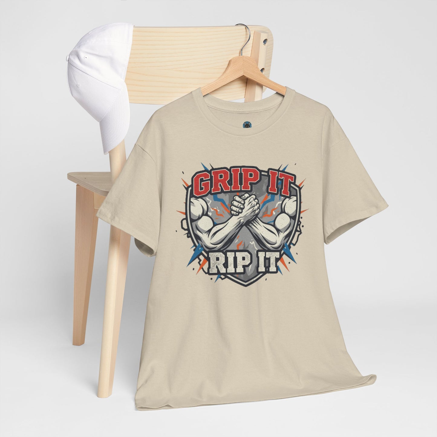 Arm Wrestling  - Grip It and Rip It Unisex Heavy Cotton T-Shirt