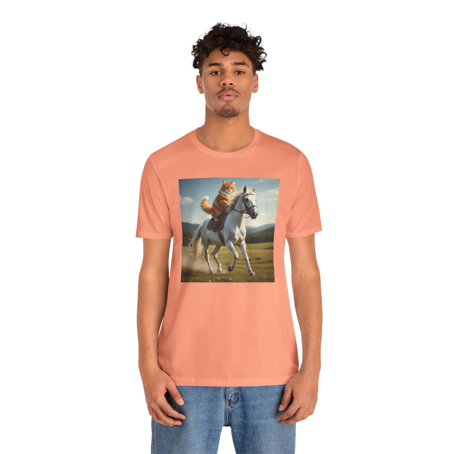 Cat Riding Horse T-Shirt
