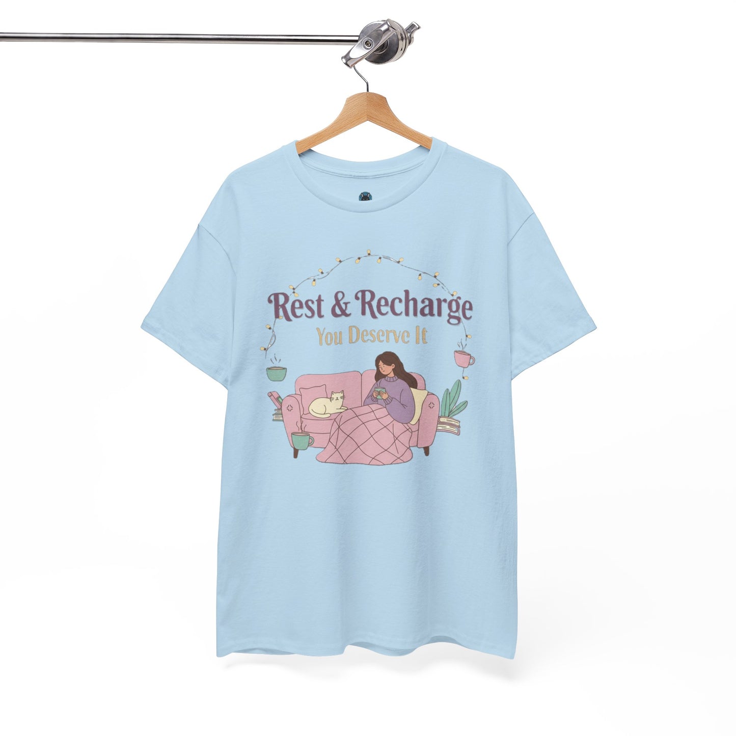 Rest & Recharge Unisex Tee Shirt - Relaxation & Comfort Apparel
