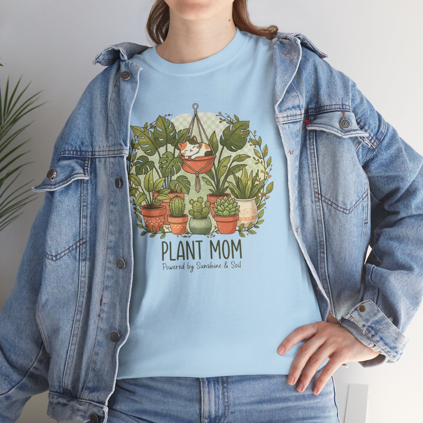 Plant Mom T-Shirt | Potted Plants Illustration, Houseplant Lover Tee