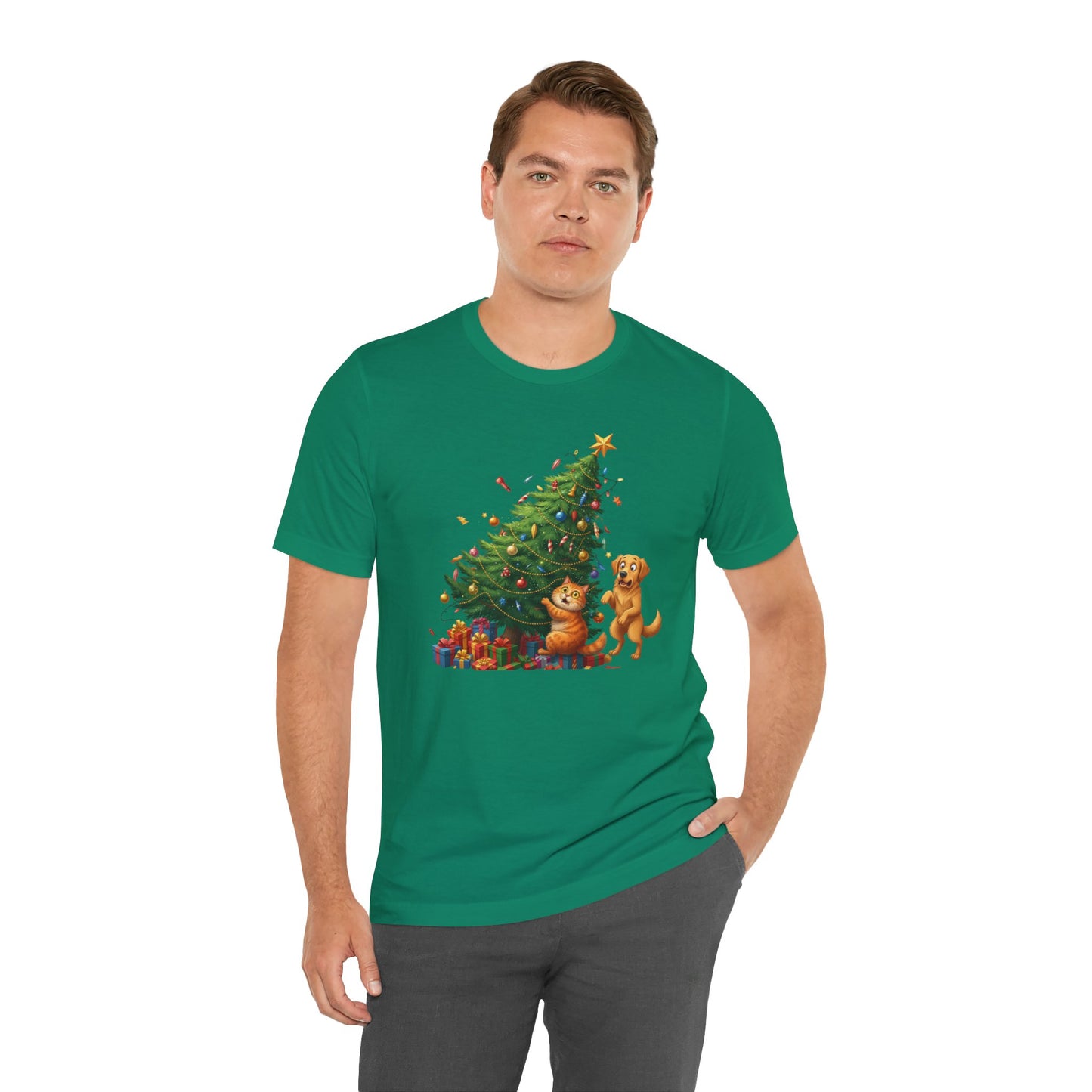 Christmas Cat Unisex T-Shirt
