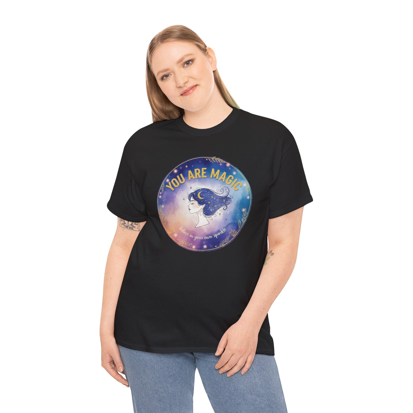 You Are Magic Astronaut Girl T-Shirt | Space Galaxy Moon Graphic Tee