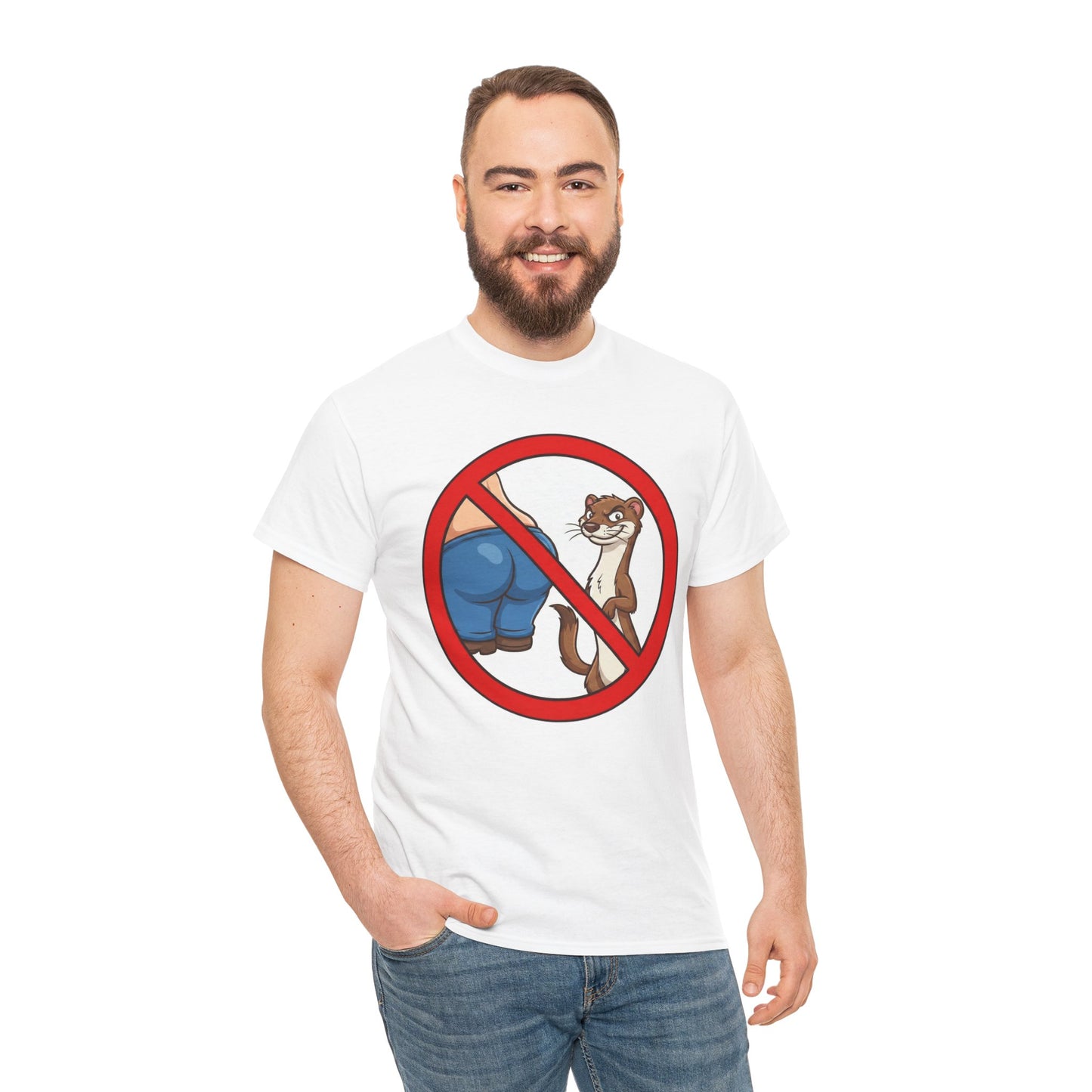 No Butt Weasels Shirt - Sarcastic Animal Graphic Tee - Funny Weird Graphic Tee - Niche Meme Shirt - Bizarre Animal Art Gag Shiret