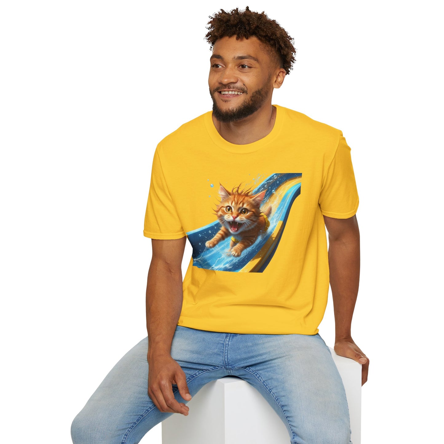 Cat Water Slide T-Shirt