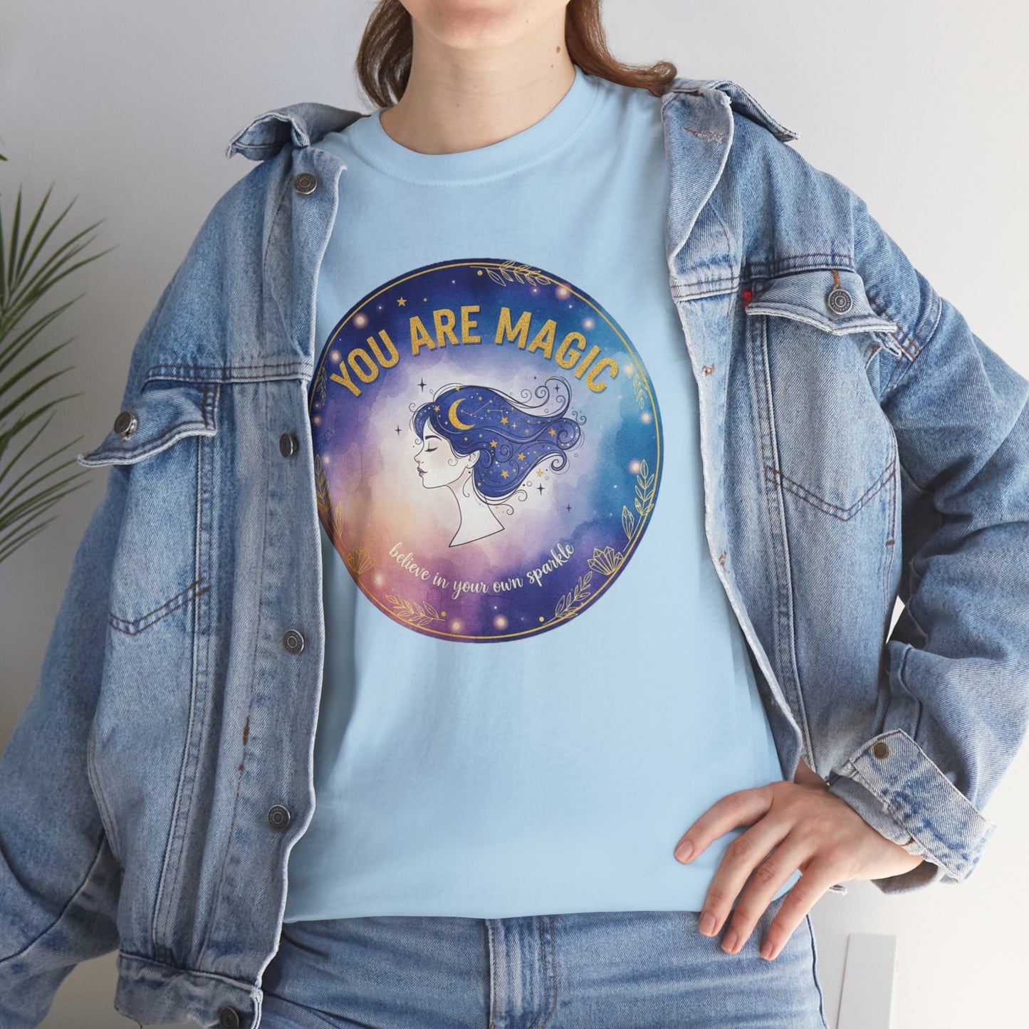 You Are Magic Astronaut Girl T-Shirt | Space Galaxy Moon Graphic Tee
