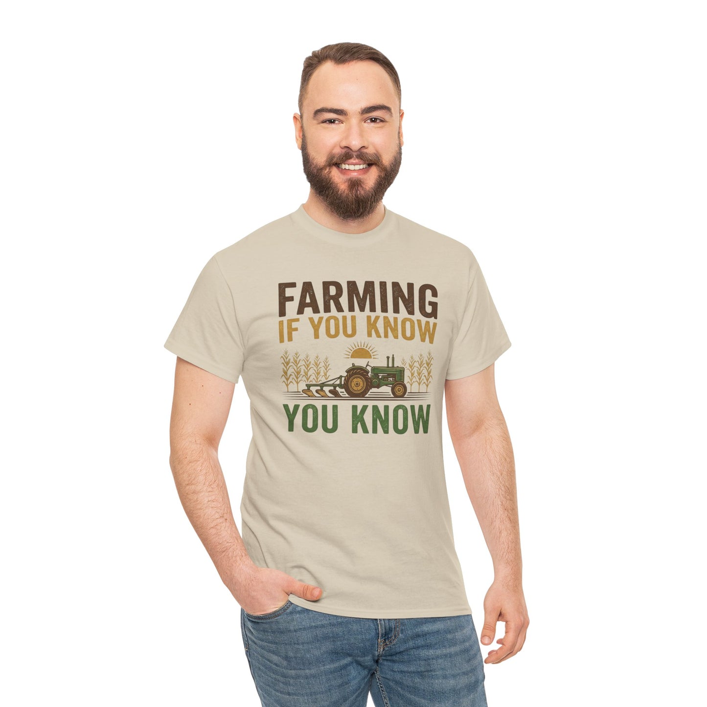 Farming If You Know you Know | Vintage Tractor Shirt | Rustic Farm Life | Agriculture Lovers Graphic Tee | Country Style Farmhouse Clothing