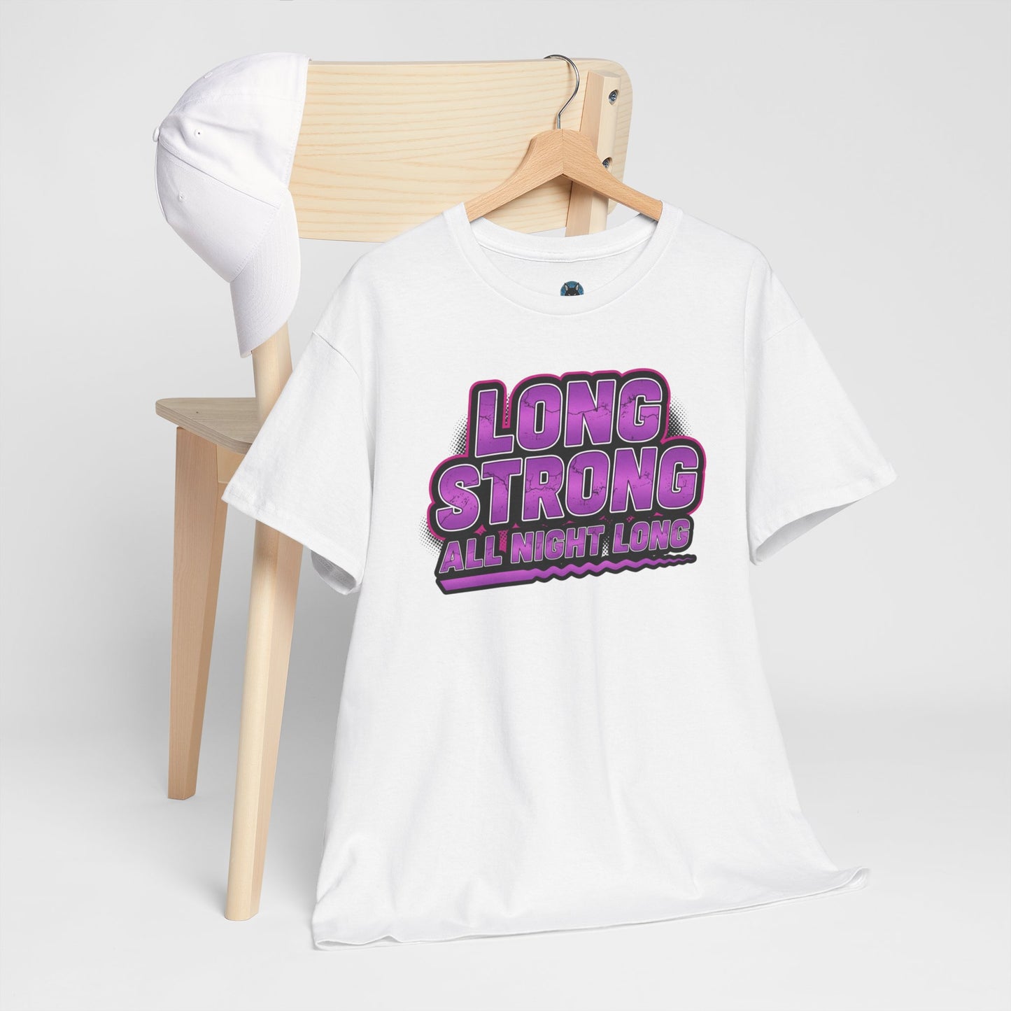 Long Strong All Night Long Shirt- Funny Party Tee- Bachelor Party Gift- Adult Humor Top- Neon Festival Gear