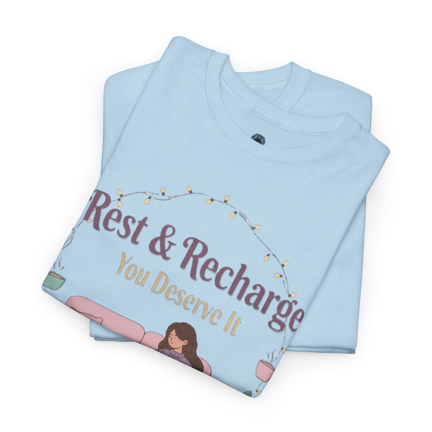 Rest & Recharge Unisex Tee Shirt - Relaxation & Comfort Apparel