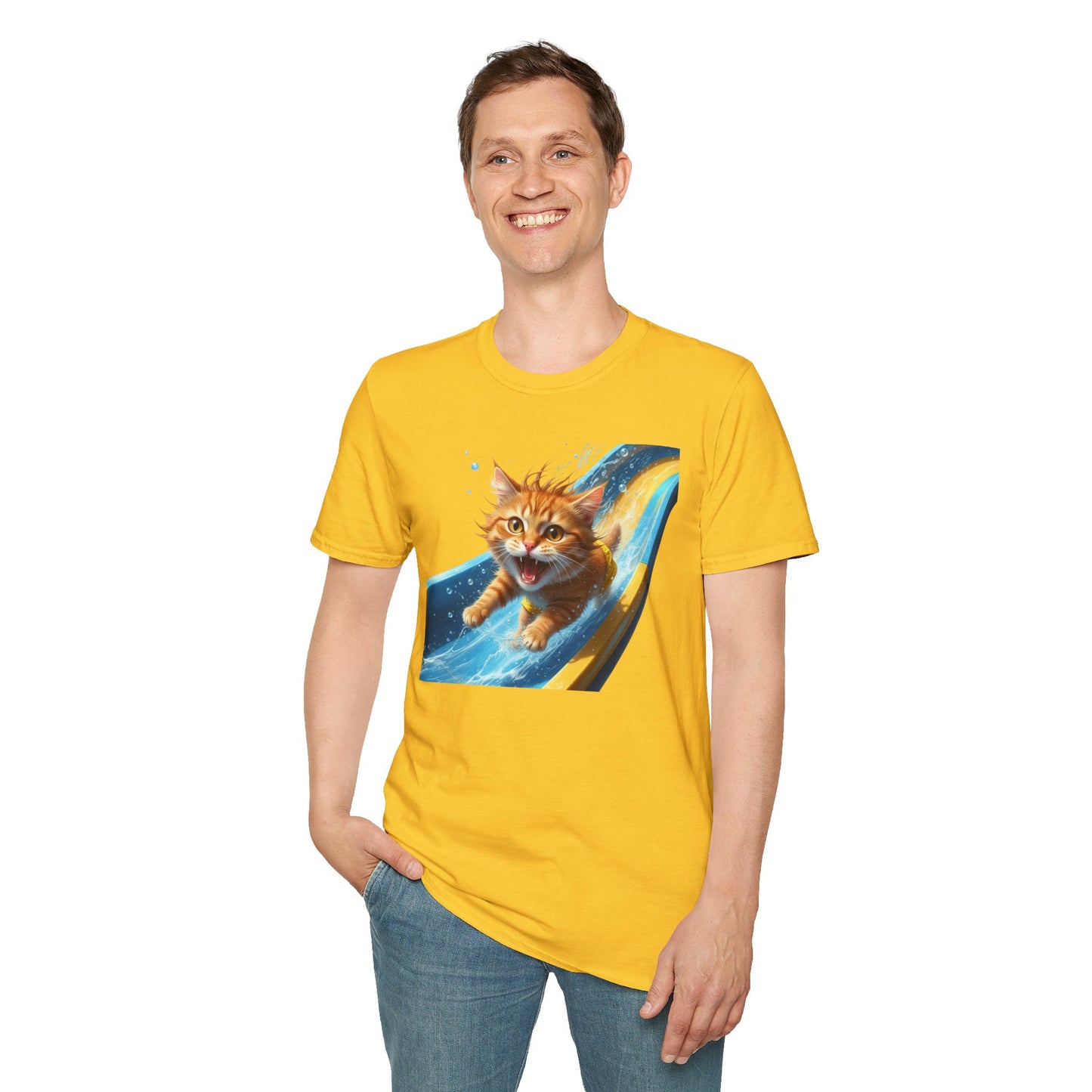 Cat Water Slide T-Shirt