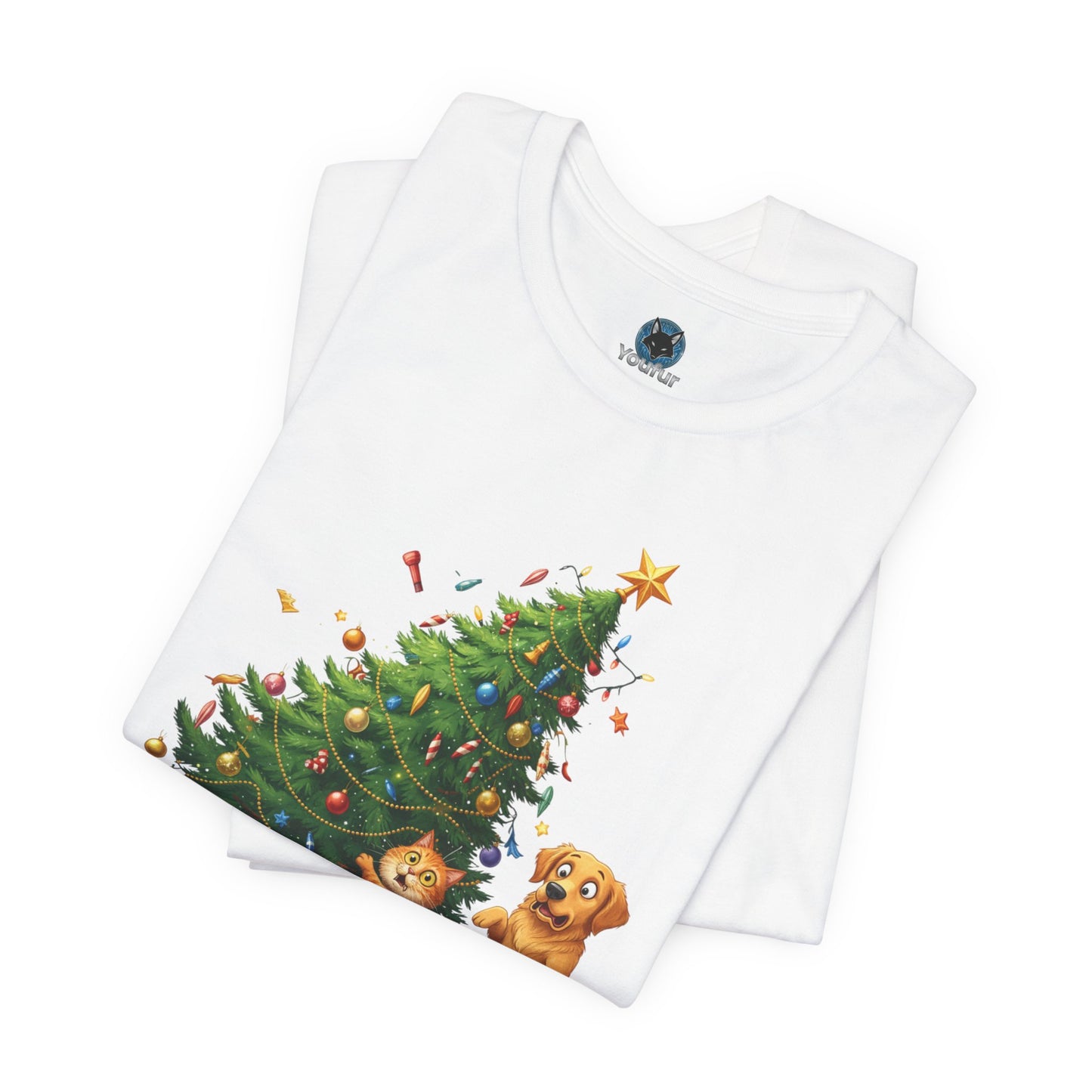Christmas Cat Unisex T-Shirt