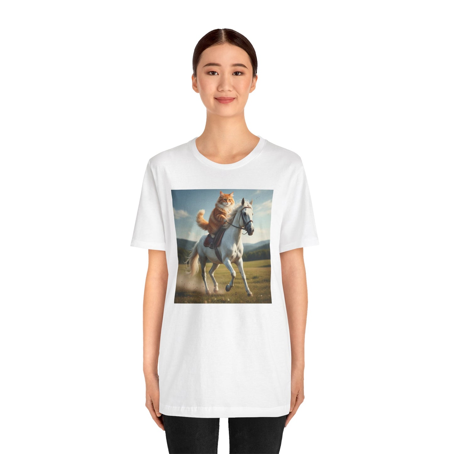 Cat Riding Horse T-Shirt