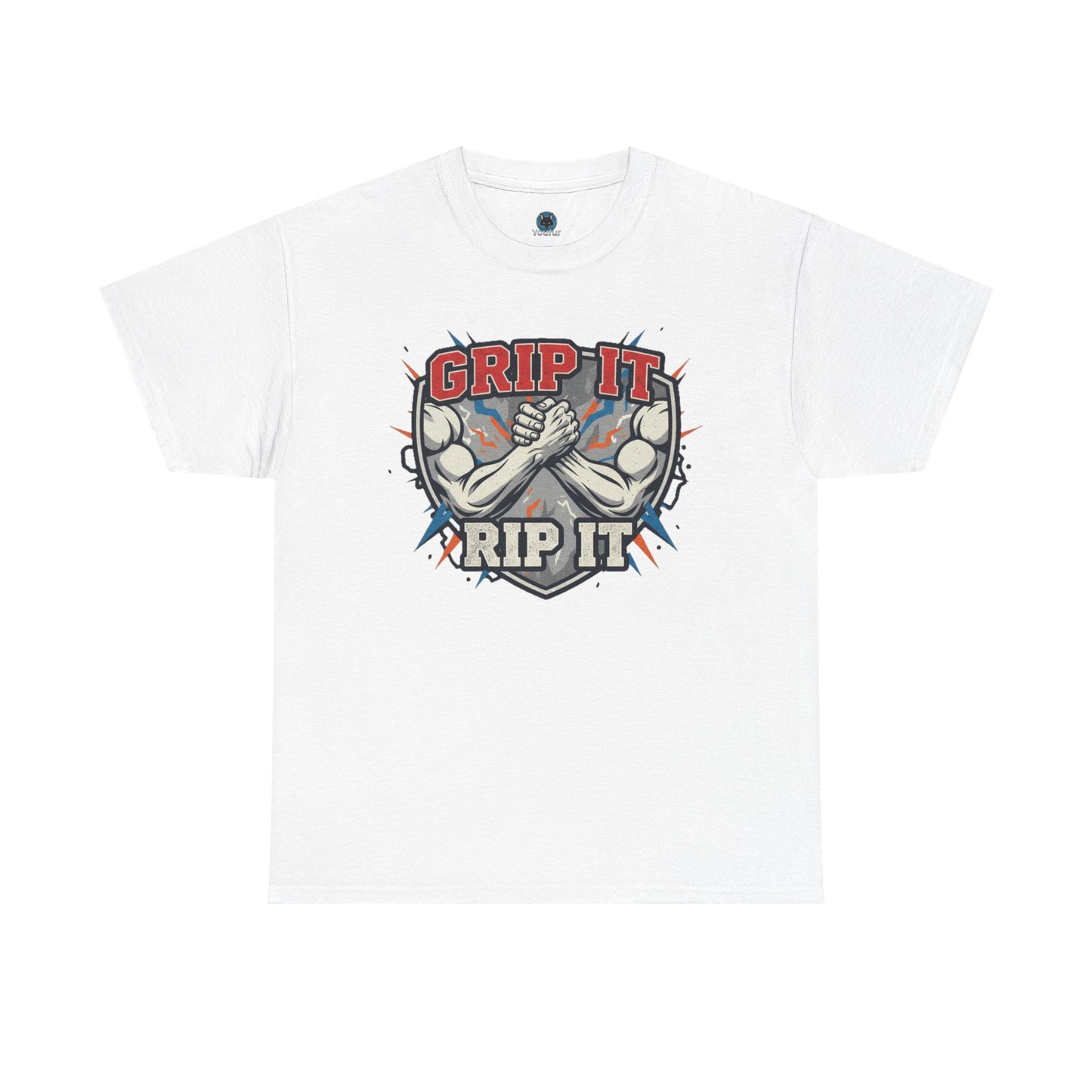 Arm Wrestling  - Grip It and Rip It Unisex Heavy Cotton T-Shirt