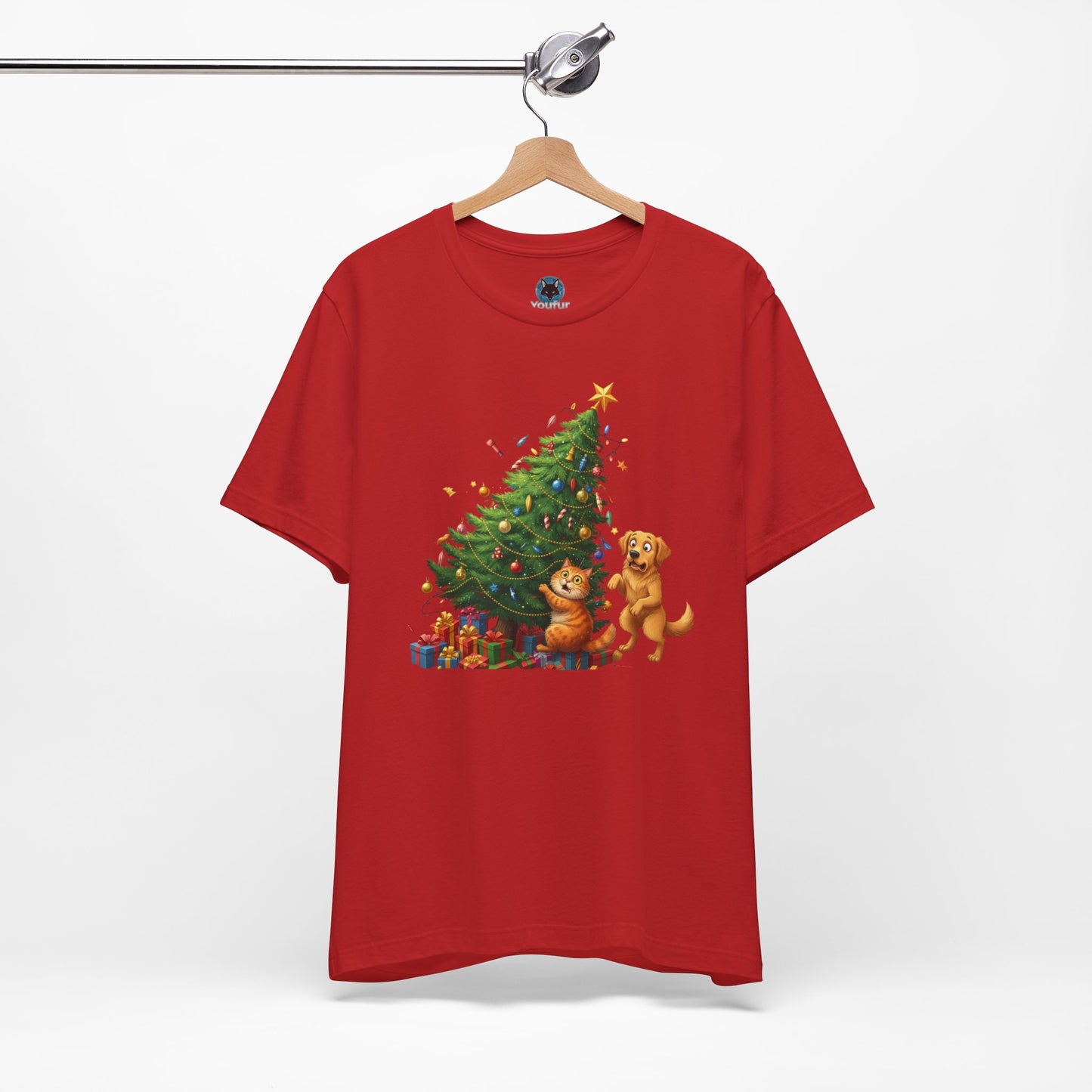 Christmas Cat Unisex T-Shirt