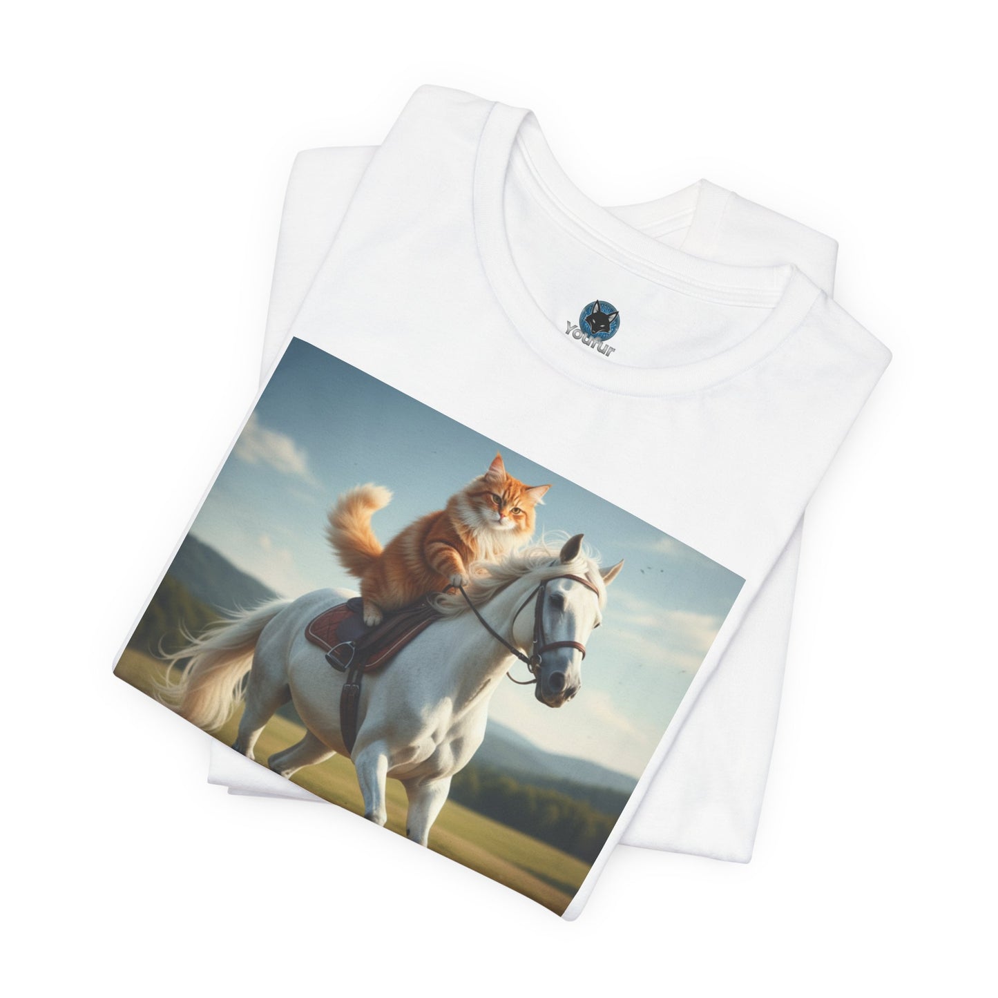 Cat Riding Horse T-Shirt